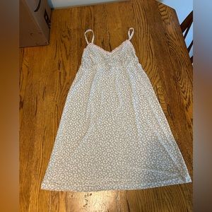 Silver Night Dress w/Polkadots